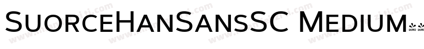 SuorceHanSansSC Medium字体转换